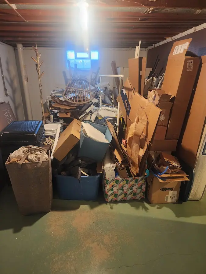 Roll-off dumpster container at job site for Concrete Dumpster Rental in Mount Kisco